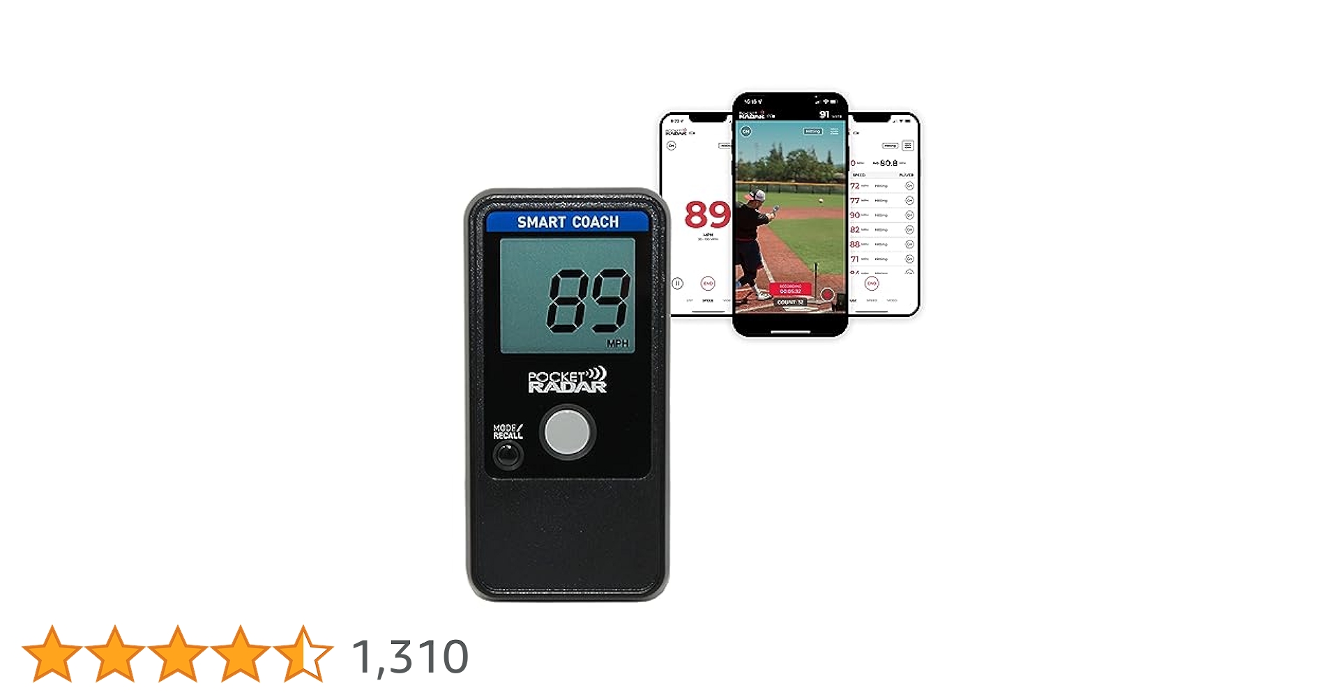 ポケットレーダー Amazon.co.jp: Pocket Radar Smart Coach/Bluetooth App Enabled